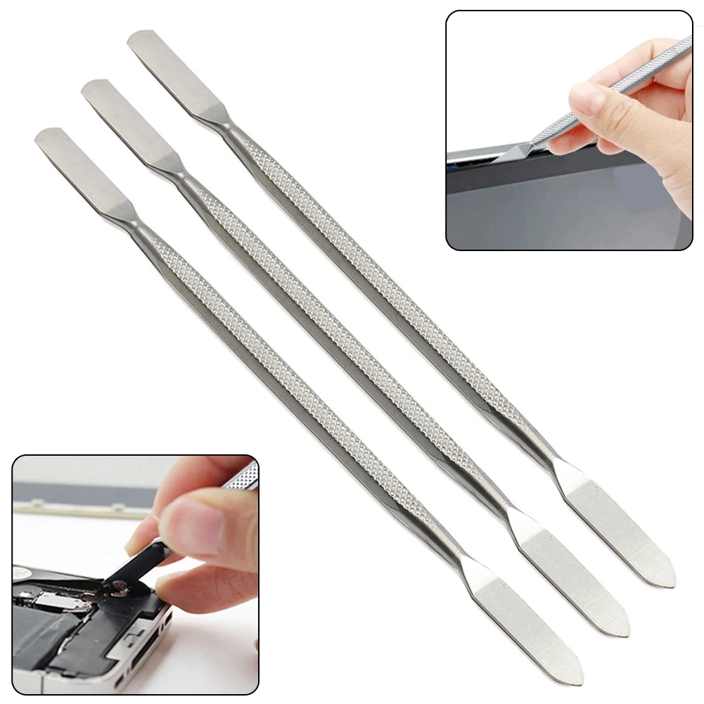 Durability Phone Spudger Pry Repair Tools Silver 3pcs Chrome Vanadium Alloy Steel Opening Phones Disassemble Tool