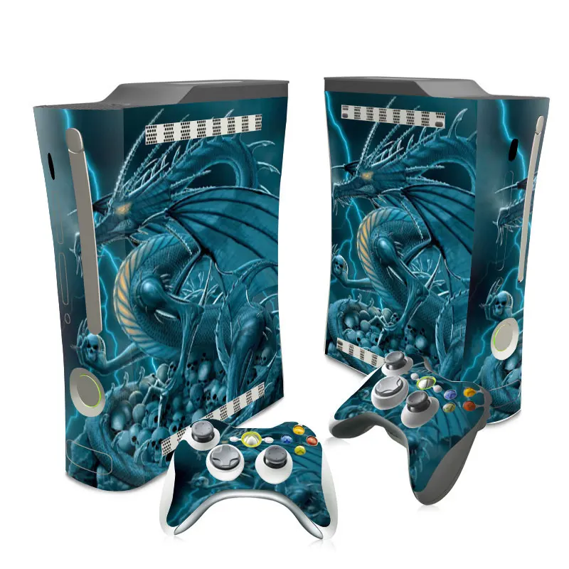 ملصق فينيل لجهاز Xbox ، وحدة التحكم بالدهون ووحدة التحكم اللاسلكية ، غلاف غطاء واقي ، الجسم بالكامل