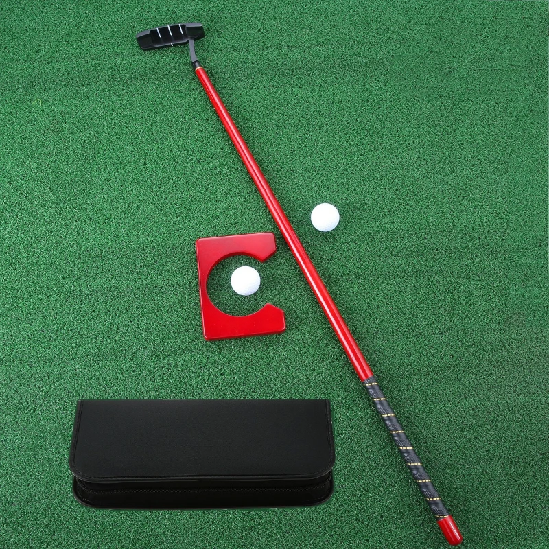 

3-section Foldable Right Handed Golf Putter Clubs Putting Tool Set with Portable Carry Case for Indoor Outdoor Training Practice