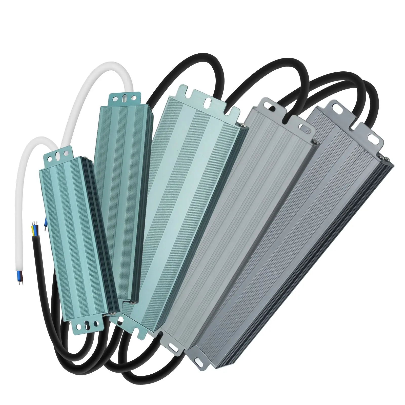 AC 110V 240V Power Supply Driver IP67 Waterproof 36W 60W 80W 100W 300W 400W 500W 600W 12V 24V DC Transformer Adapter LED Strip