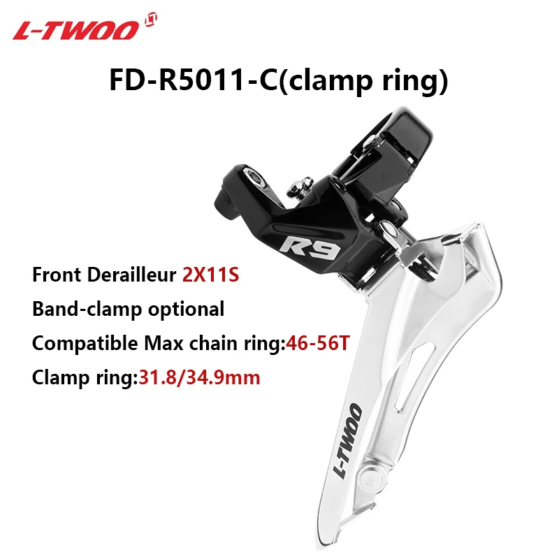 LTWOO-Road Bike Derailleurs, Chain Cassettes, Groupset for R7000 R5800 2X11V, 2x11 Speed, 22S, FD + RD + KMC X11, 11V Kit