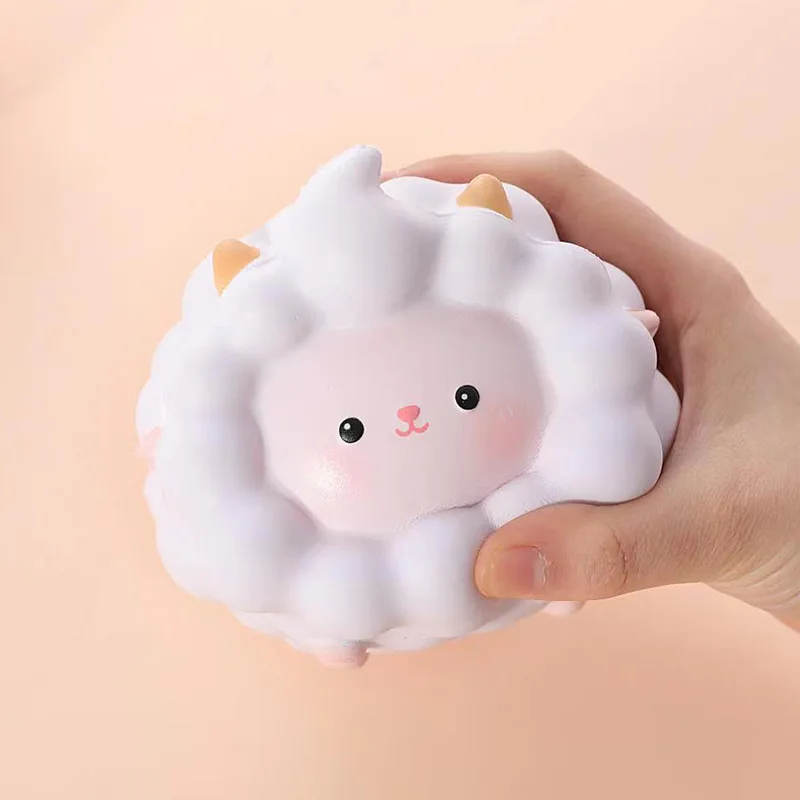 Novelty Funny Lamb Slow Rebound Doll Cute Soft Small Animal Venting Toy Slow Rise Decompression Toy Birthday Christmas Gift