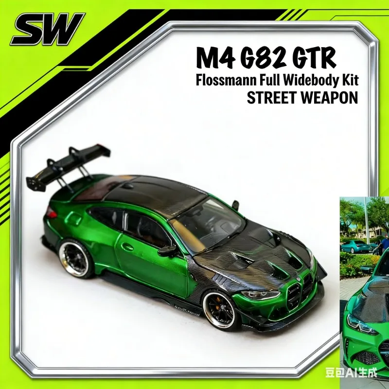 

SW 1:64 BMW G82 M4 ADRO BODY KIT - Widebody Performance Alloy Cast Car Model for Adult Collection, Static Simulation Figurine