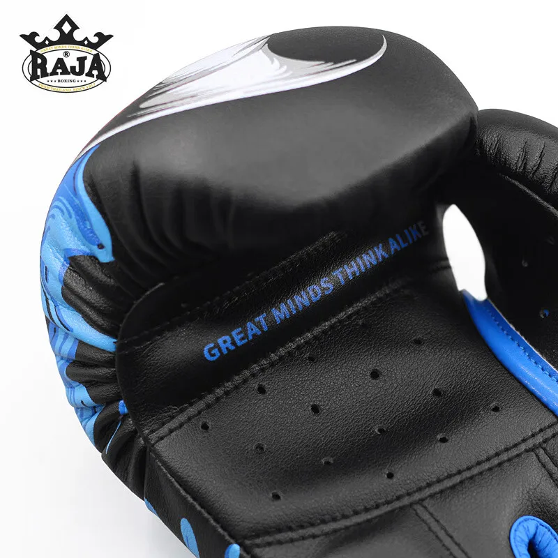 Raja Boxing Gloves Professional Adult Microfiber Arowana Maui Thai Kickboxing MMA Sparring Punching Heavy Bag Training Mitts