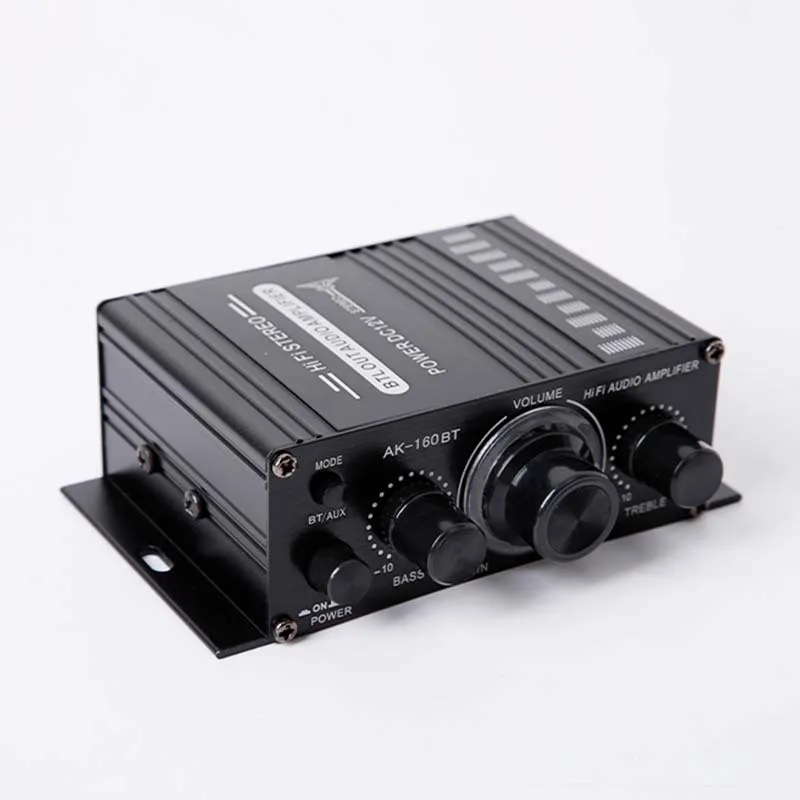 Home Power Amplifiers 2 Channel Bluetooth 5.0 Surround Sound FM USB Remote Control Mini HIFI Digital Amplifier Stereo