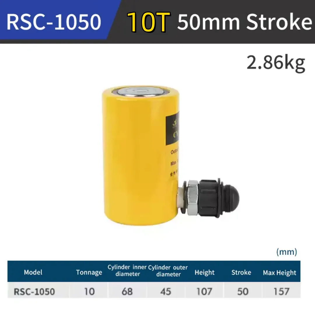 

High Pressure Hydraulic Jack 10T/20T/30T Portable Hydraulic Cylinder Single Acting Hydraulic Cylinder for Industrial