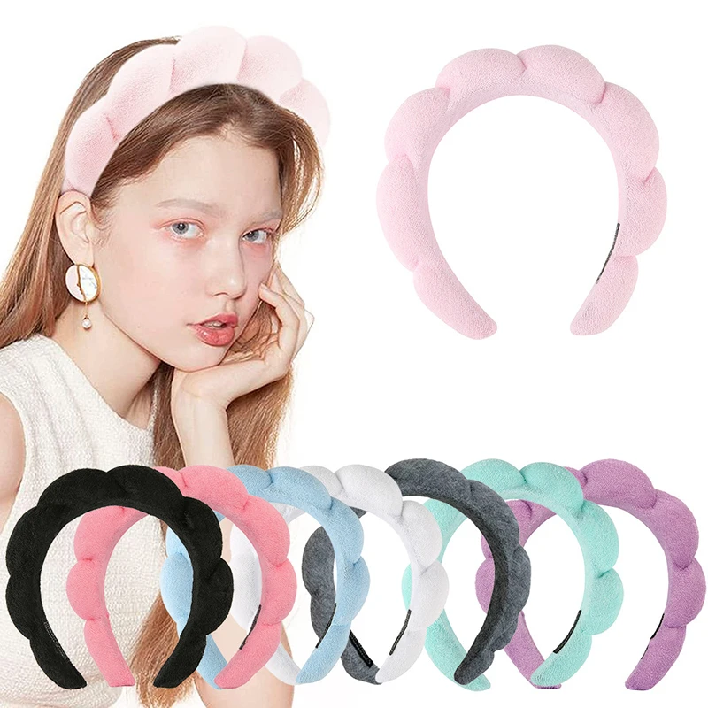 New Fashion Sponge Headband For Women Hair Accessories Multifunction Head Band For Face Washing Makeup Removal Shower Hair Band image 2