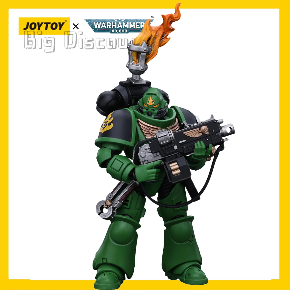 [Pre-order] JOYTOY 1/18 Warhammer 40,000 Action Figure Salamanders Intercessors Sergeant Tsek'gan Model gift