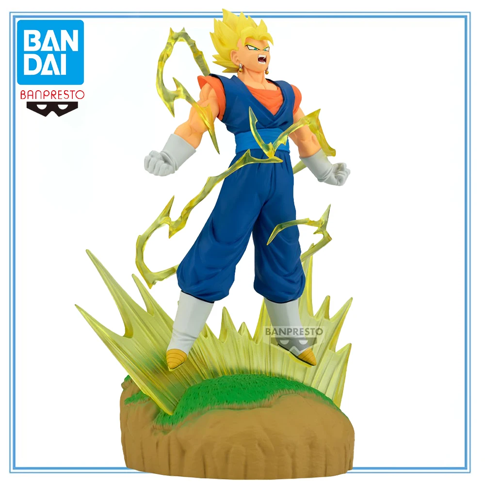 

100% Original Bandai Spirits BANPRESTO History Box Dragon Ball Z Vegito SSJ Anime Figure Doll Model Collection Series Model Toys