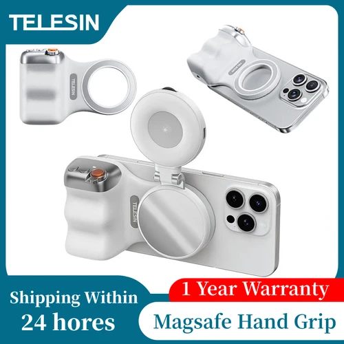 TELESIN-soporte magnético para cámara de teléfono, ayuda para disparar, mango de Control remoto para iPhone 17 16 15 14 13 HUAWEI VIVO MI