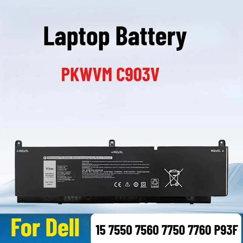

Аккумулятор для ноутбуков Dell Precision 15 7550 7560 7750 7760 P93F PKWVM C903V