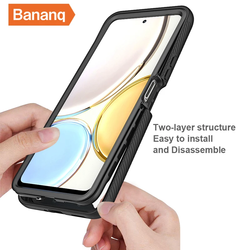 Bananq Shockproof Armor Case For Huawei Y9A Y9S Clear Phone Cover For Honor X9 X8 5G X7 X6 X7A X8A 4G Honor 70 Lite