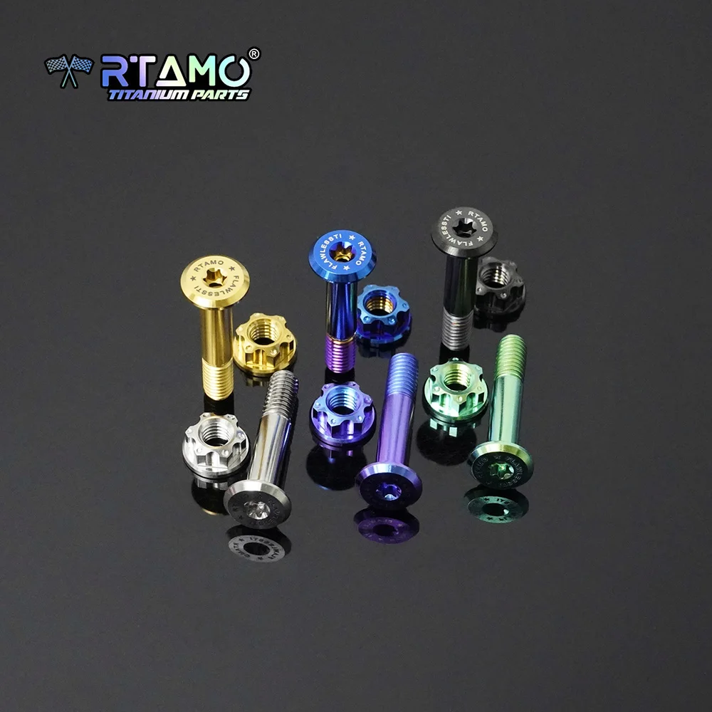 RTAMO Gr5 Titanium Lever Bolt M6X32/40mm with Nut High-strength Fit for Galespeed VRC/VRD/VRE