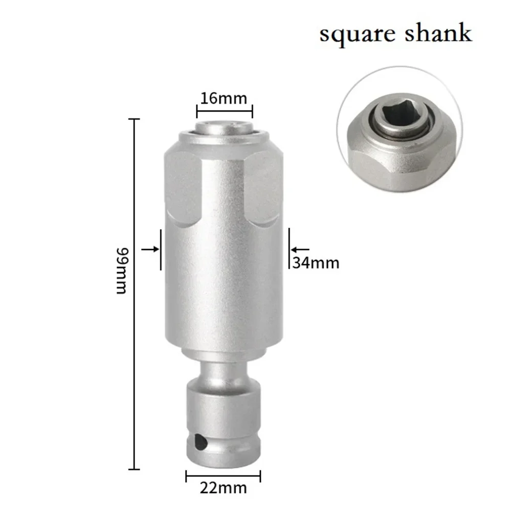 

Steel Wrench Chuck Adapter Versatile Wear Resistance 1 2 Square Adapter High Carbon Steel For Driver Wrench Power Tool