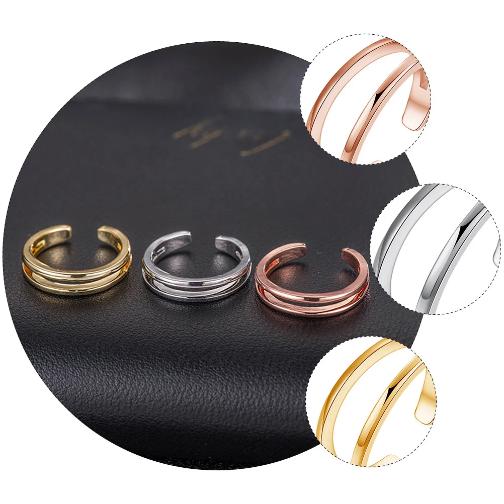 3 Stück Zehenringe für Damen, langlebig, feine Verarbeitung, angenehmer Griff, Urlaubsgeschenk, Knöchelring, Zehenringe, modischer Fußring