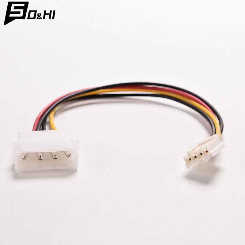 1Pcs 4 Pin Molex IDE Male to 4P ATA Female Power Cable to Floppy Drive Adapter Computer PC Floppy Drive Connector Cord PSU