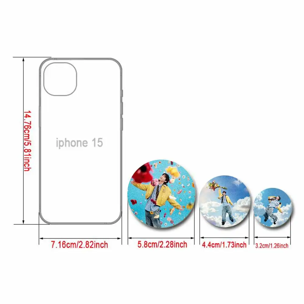 J-j-hope Badges Anime Round Laser Badge Cartoon Brooch Clothes Backpack Accessories Lapel