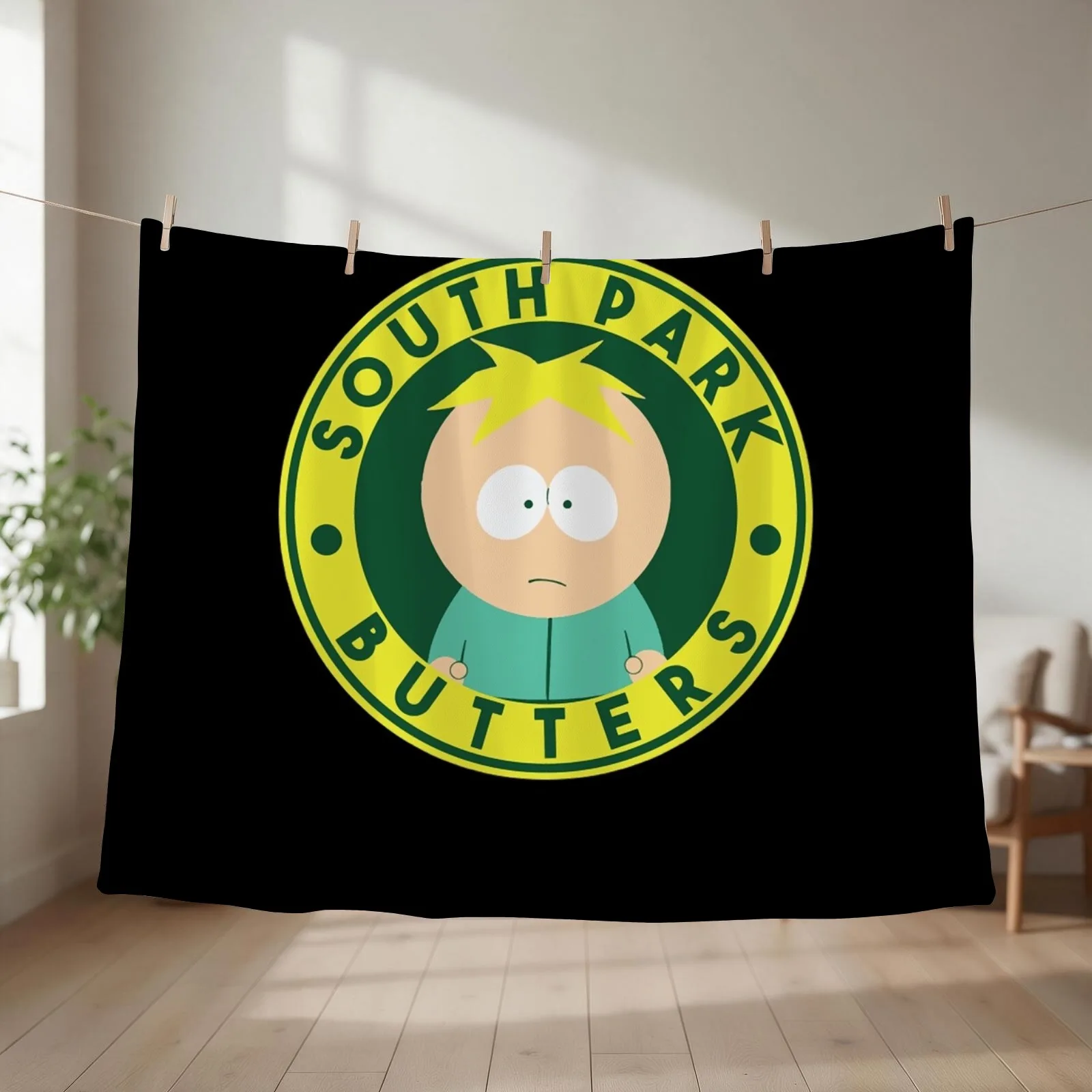 Butters Throw Blanket couch cozy soft plush fuzzy picnic outdoor blanket