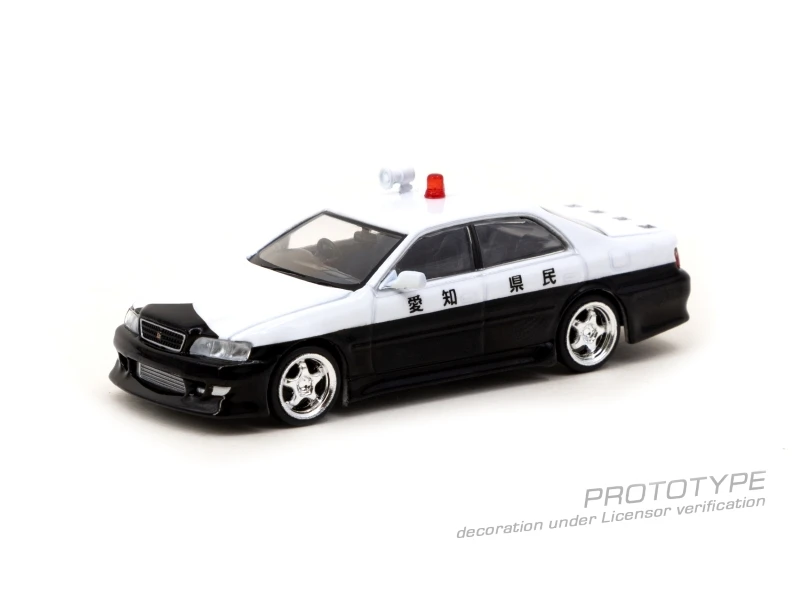 

Tarmac Works 1:64 VERTEX Chaser JZX100 Police Diecast Model Car