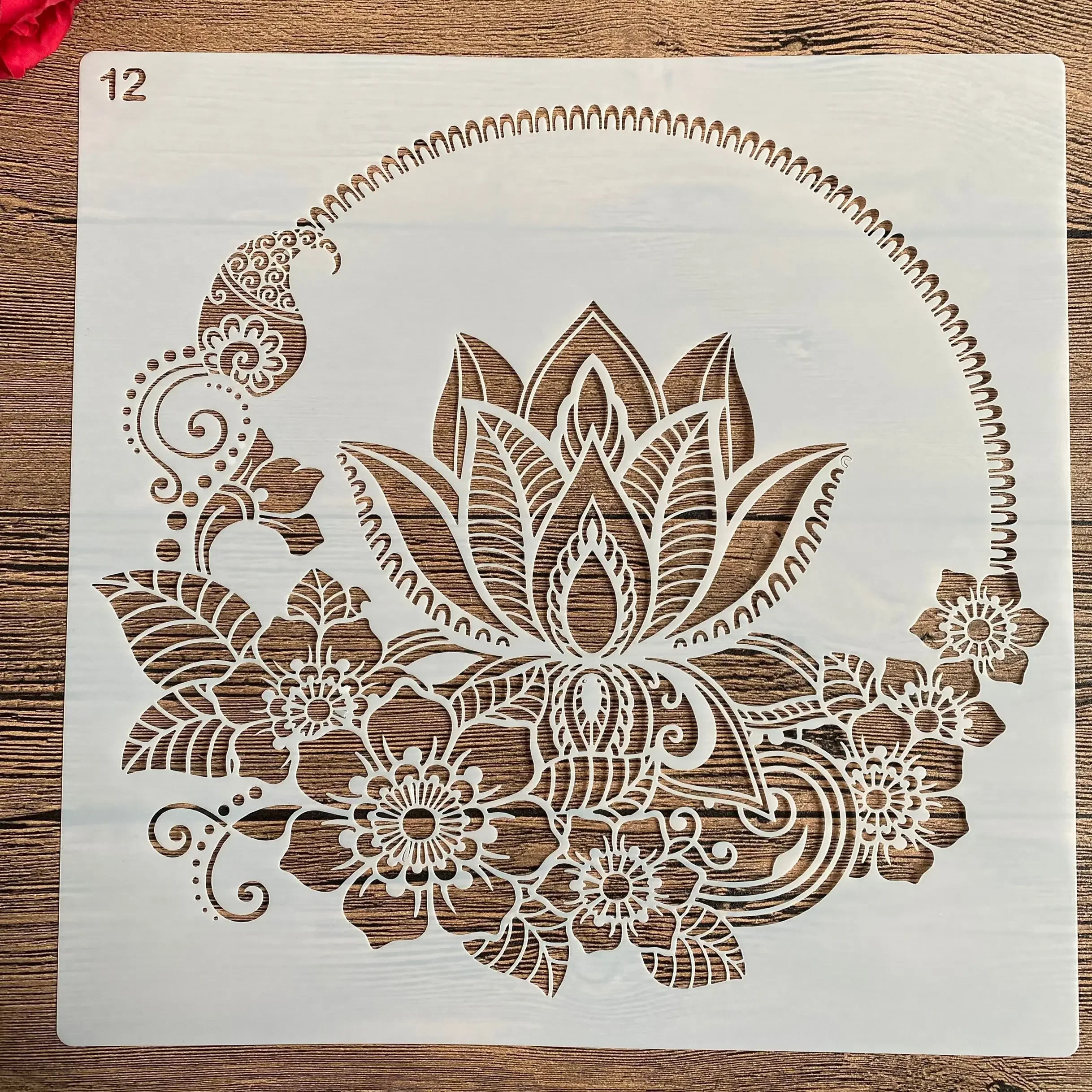 30 * 30cm size diy mold for painting stencils stamped photo album embossed paper card on wood, fabric,wall mandala stencils