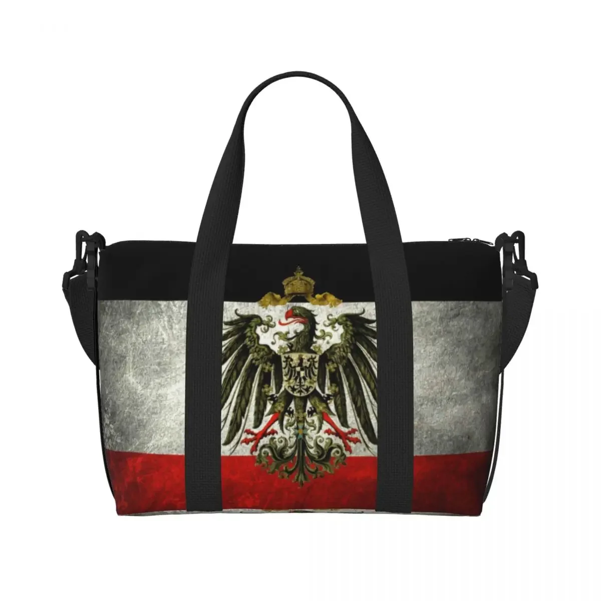 

Сумки-шопперы с флагом Германии для покупок, женские, большой вместимости, патриотические, для пляжа, спортзала, путешествий