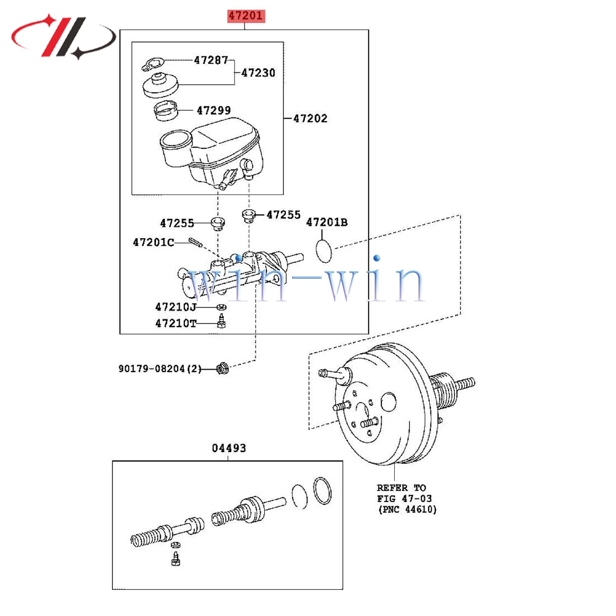 47201-52320 4720152320 High-Quality Brake Master Cylinder Assy Fits For Toyota Yaris 2007-2019