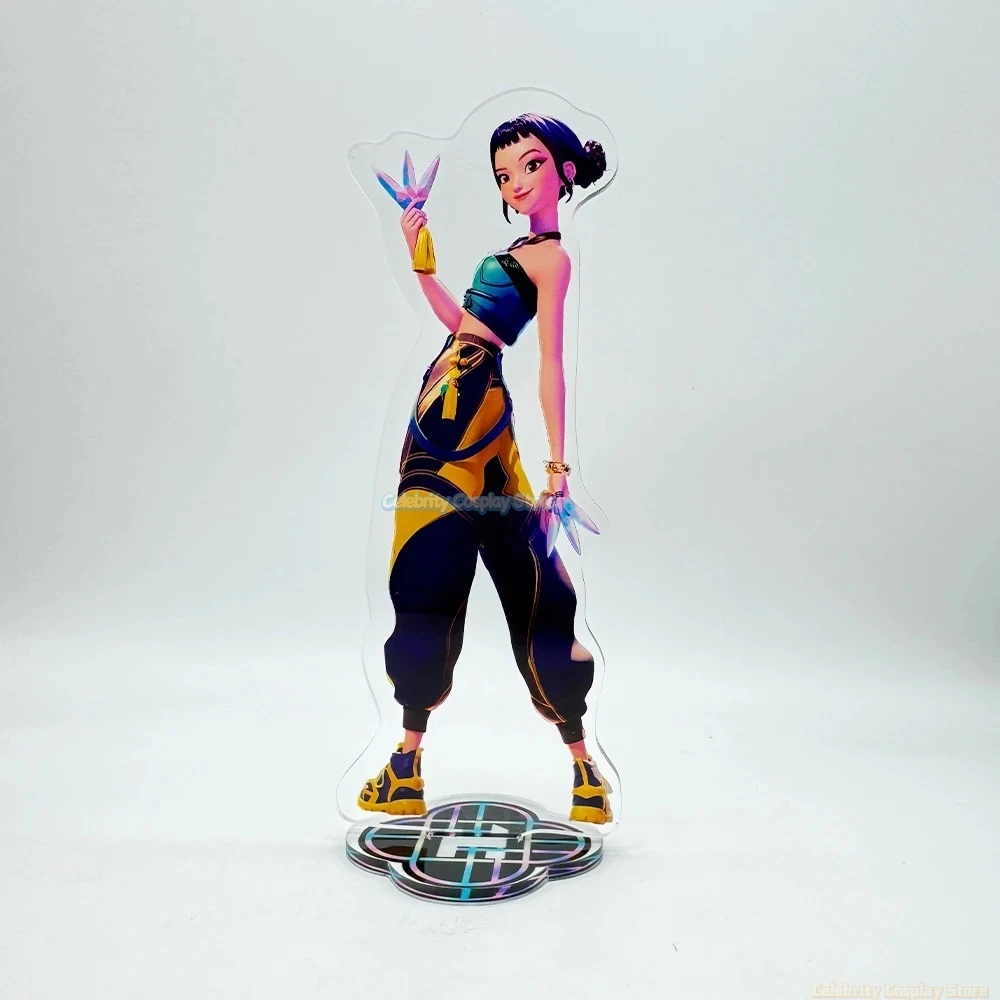 KPop Demon Hunters Superstar Rumi Mira Zoe Acrylic KeyChain Standing Plates Backpack Decoration Pendant Ornament Accessories Toy