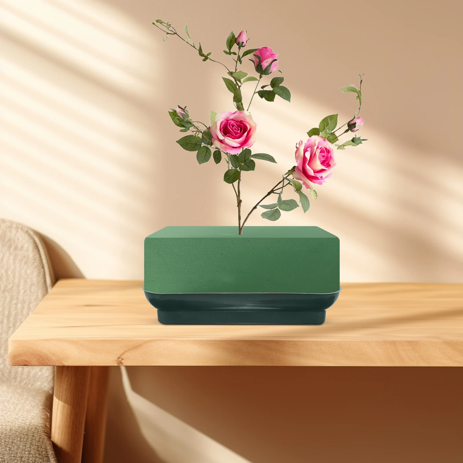 

Wall Mounted Flower Pot Tray Floral Foam Holder Flower Arrangement Supplies Plastic Fixing Tray For Artificial Flowers