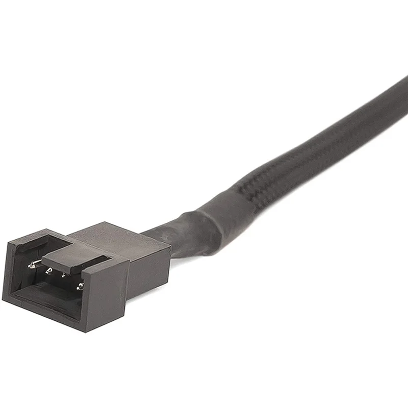 Y43A-25X PWM Fan Extension Cable - 11.8 Inch PC Fan Extension Cable Compatible With ATX Case 3 Pin & 4 Pin Cooling Fans