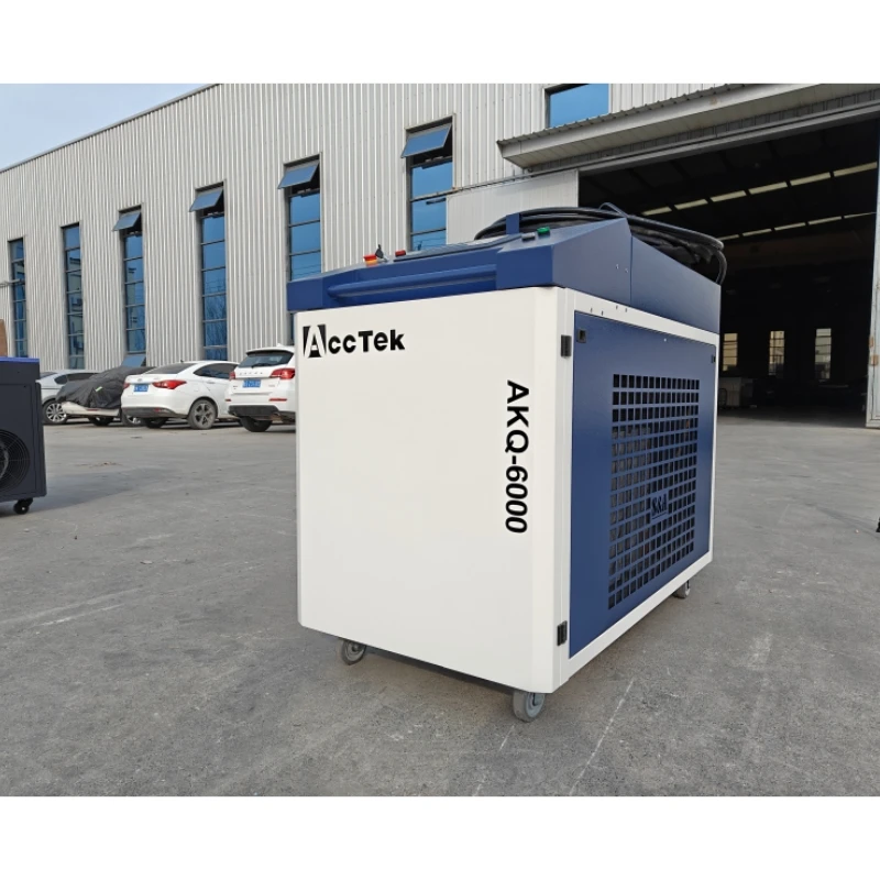 Big Power Factory Sale AccTek 6KW Laser Cleaning Tools Max Relfar Handheld Cleaning Machines for Strip Rust Paint