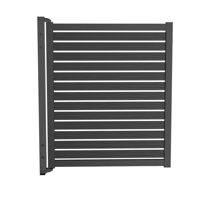 DIY Aluminum Manual Swing Automatic Fence Gate with Modern Design for Courtyard Houses