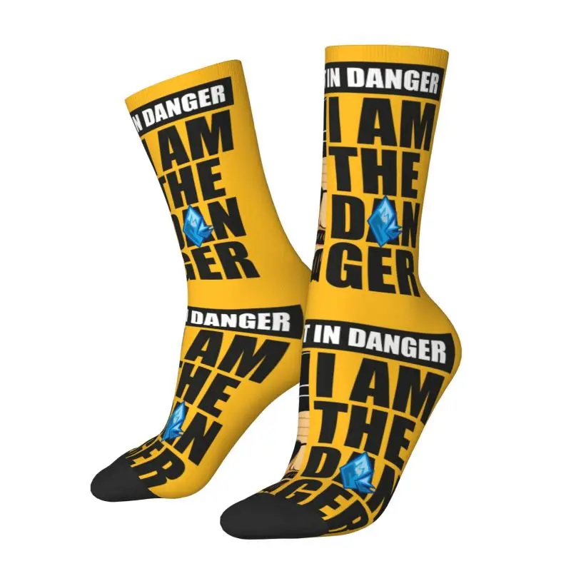 Fashion Printing Heisenberg I Am The Danger Socks  Stretchy Summer Autumn Winter Breaking Bad Walter White Crew Socks