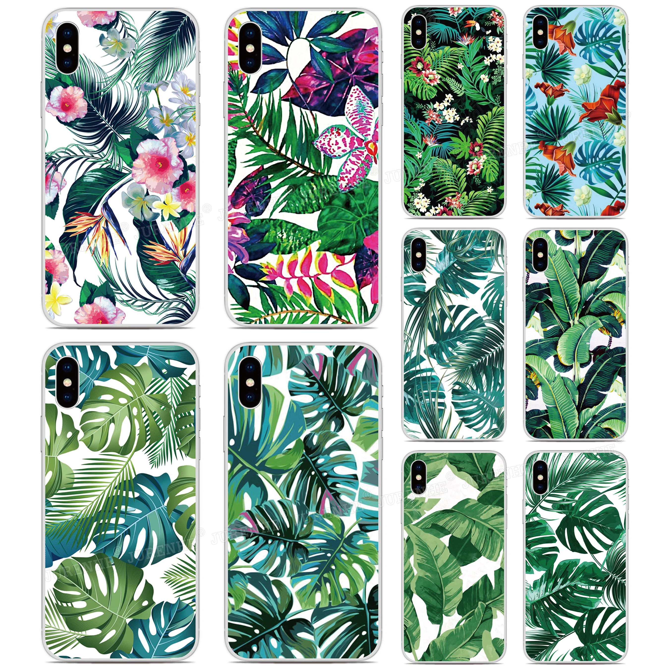 Tropical Leaf Back Cover For Oukitel C53 C51 C50 C38 WP50 WP52 C36 C35 C33 C32 C31 C23 C25 C22 C21 C19 C18 K9 Pro Phone Case