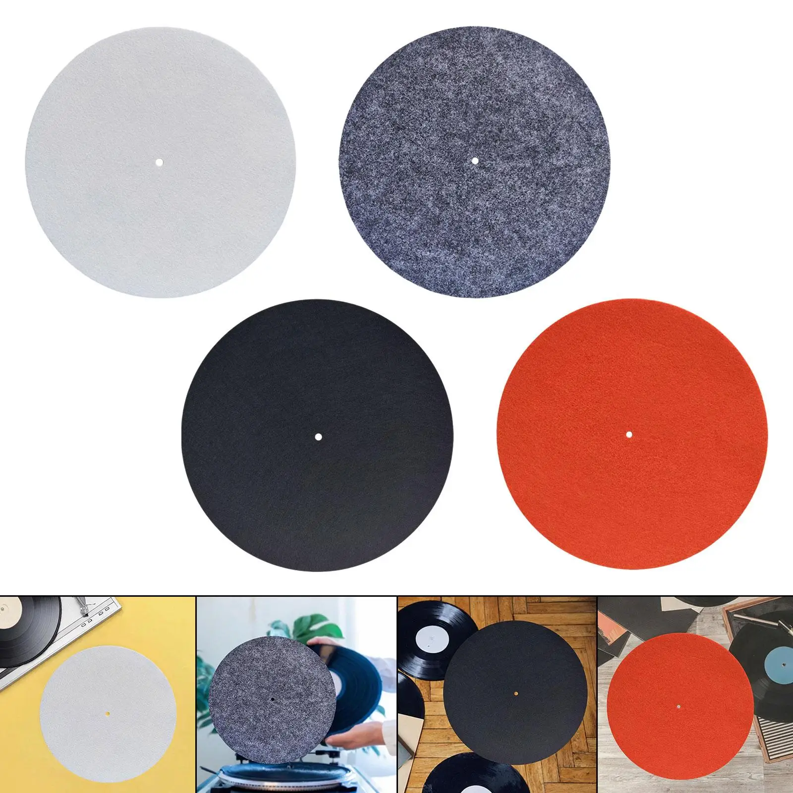 Turntable Platter Mat Help Reduce Noise Slipmat Turntable Mat Record Players