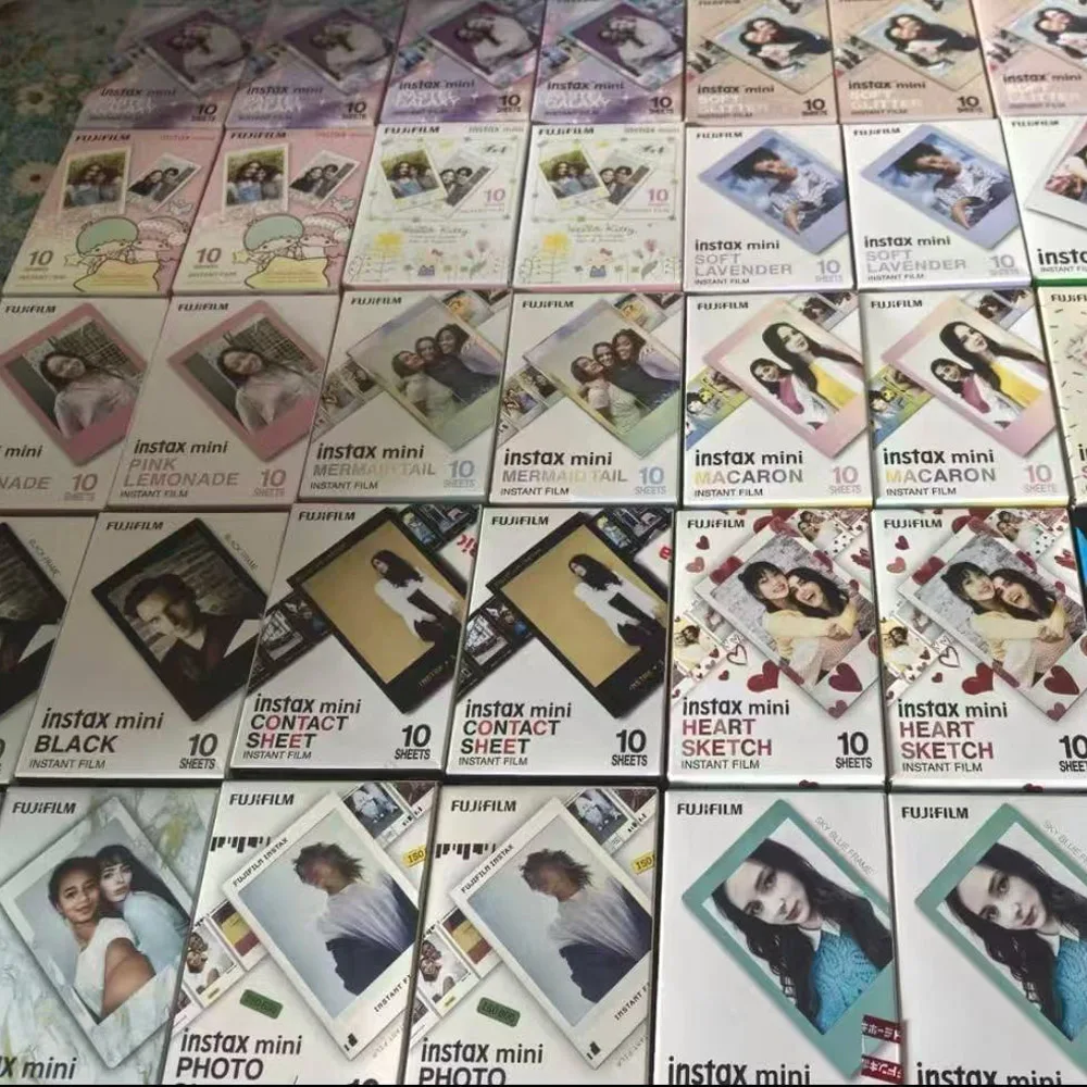 Genuine Color Film Fujifilm Instax Mini 13 12 11 8 9 Fujifilm Instax Mini Film For 40 50s 50i 90 Link 25 Share SP-1 2 EVO Camera