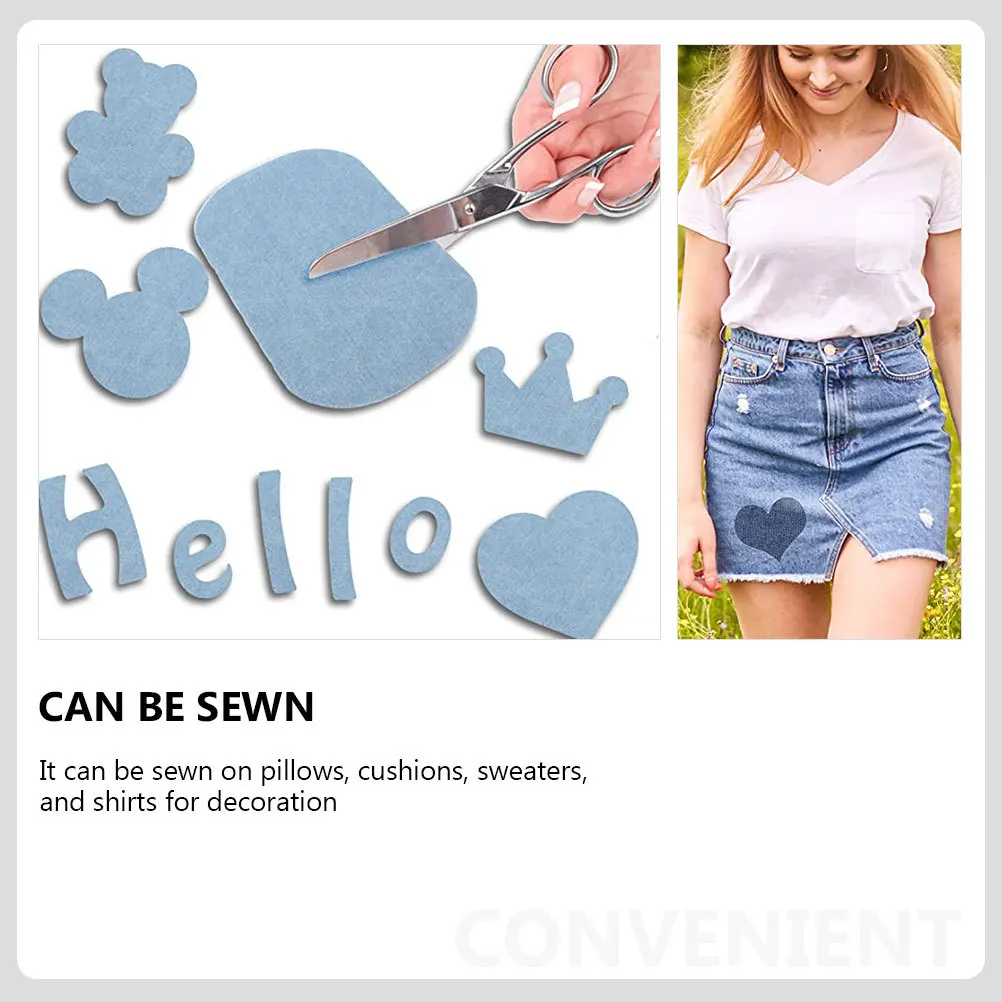 

18Pcs Garment Repair Patches Premium Denim Sewing Appliques for Clothes DIY Decoration Denim Sewing Patch Jeans Repair Patch