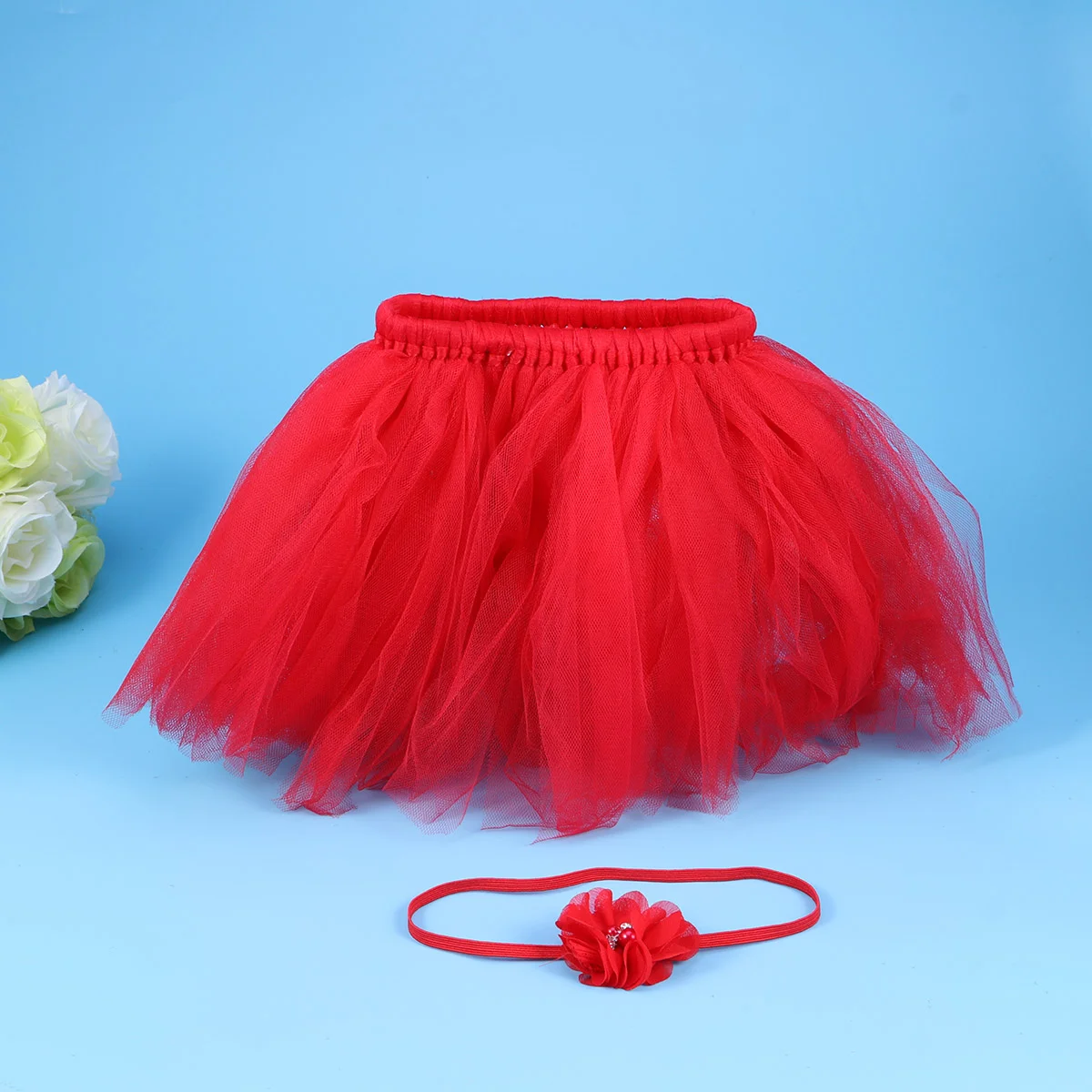 Mini Skirt for Girls European and American Dress Tulle Photography Layered Tutu