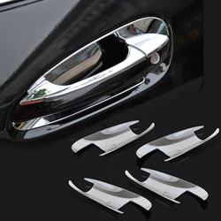 Car Chrome Door Handle Cup Bowl Cover Trim For Mercedes Benz GLK Class X204 GLK300 GLK350 C Class W204 2009 2010 2011 2012