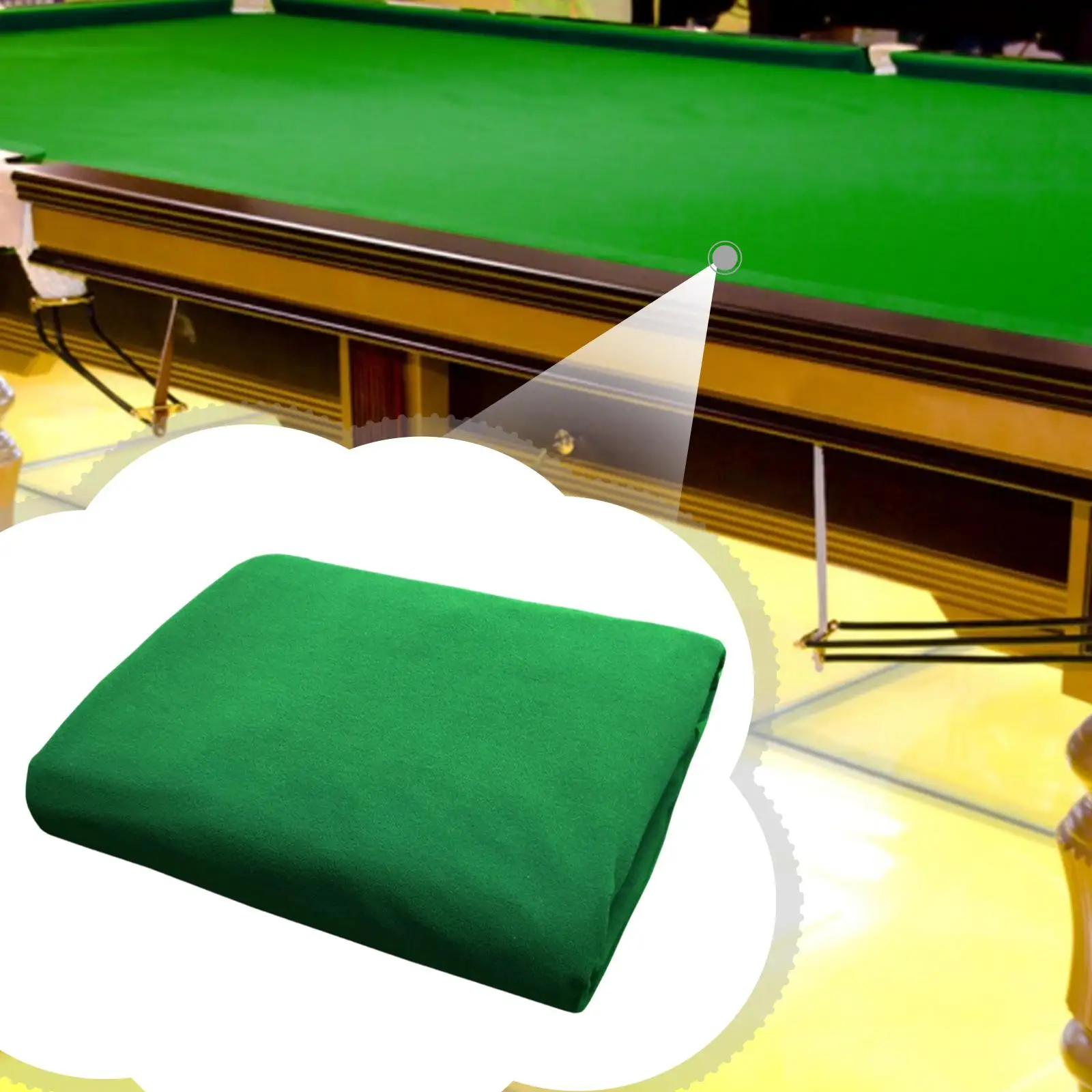 

Snooker Pool Table Cloth Smooth Surface Short Pile Fast Ball Speed Game Mat for Clubs Home Sports Room Accessories