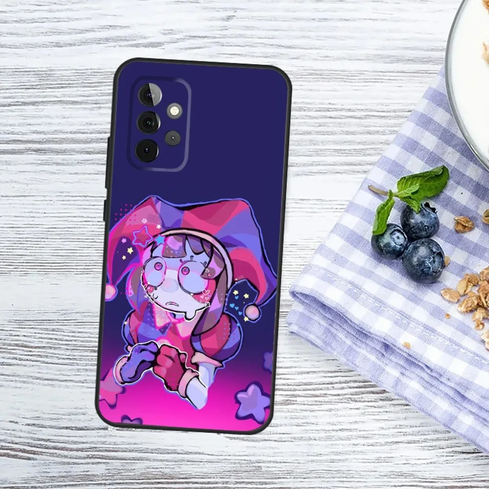 Amazing D-Digital C-Circus Phone Case For Samsung Galaxy A13,A21s,A22,A31,A32,A52,A53,A71,A80,A91 Soft Black Phone Cover