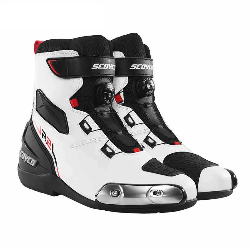 

SCOYCO Motorcycle Boots Men Women Knight Outdoor Riding Anti-slip Winters Sneakers Shoes Bicycle Mountain Racing Boots