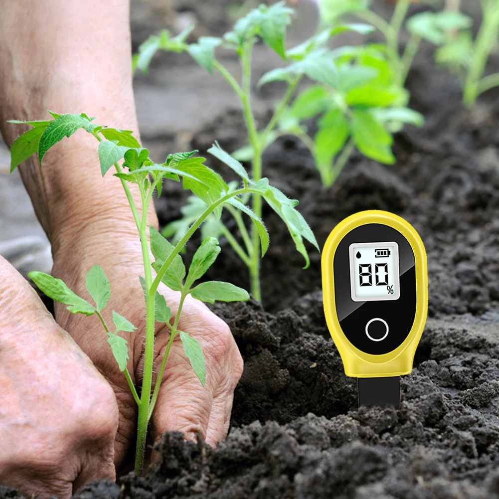 Soil Water Content Analyzer Meter Digital LCD Soil Moisture Meter Hygrometer Moisture Sensor for Indoor & Outdoor Plants