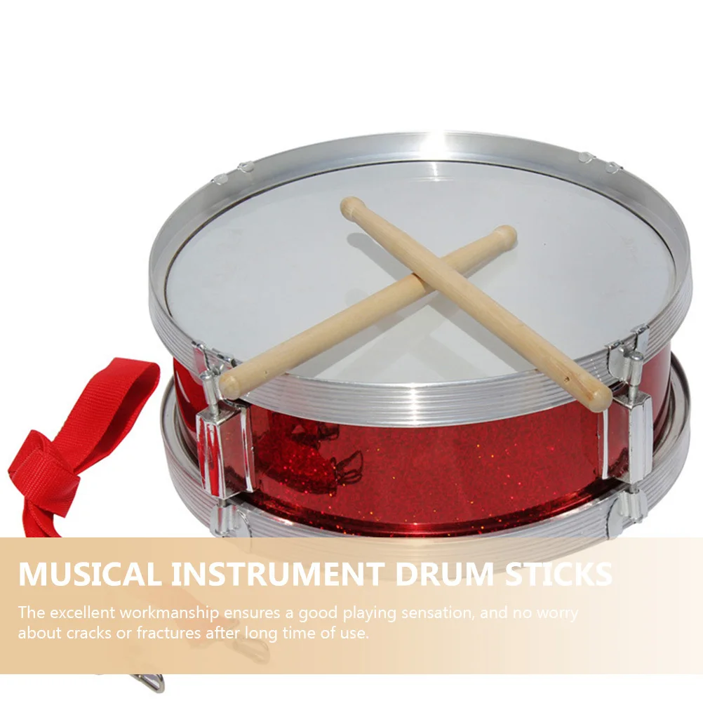 4 أزواج من أعواد الطبل الخشبية، أداة قرع ذات سطح مصقول وخفيفة الوزن ومتينة #5