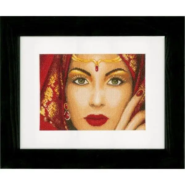 Cross Stitch Kits Craft Embroidery  DIY Needlework  Cross Stitch set Aida  Metalllic aida -Lanarte PN-0156937 Oriental Beauty