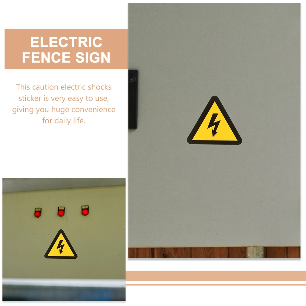 

24pcs Warning Sign Stickers Voltage Safety Anti-static Electric Panel Labels High Voltage Decals Waterproof Equipment
