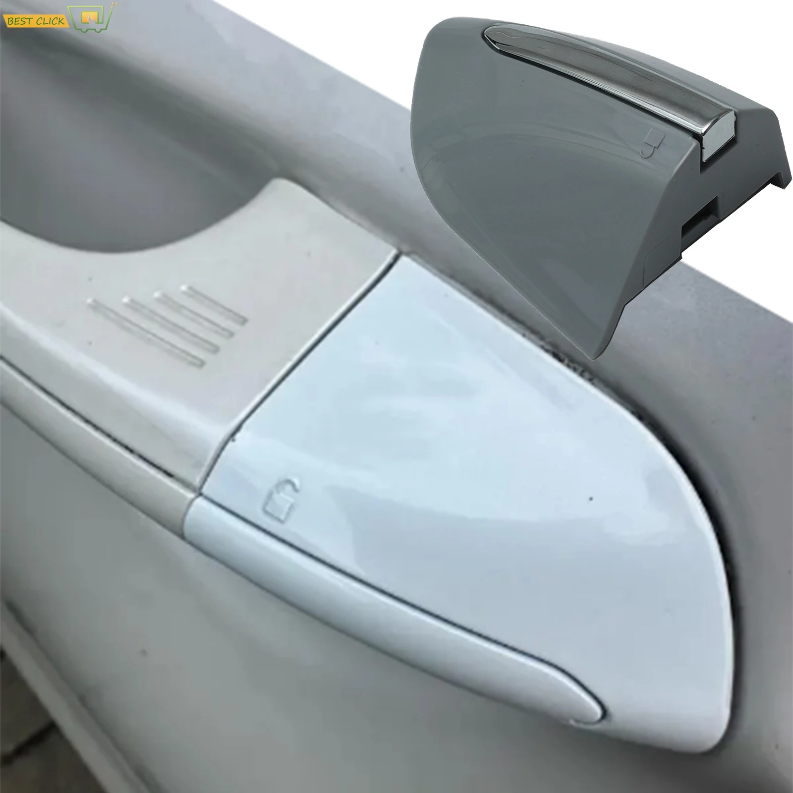 1X For Ford Fusion Mondeo 2013-2020 Edge 2015-2021 Front Left Door Handle Lock Cap Cover Car Accessories DS7Z-54218A15-DC