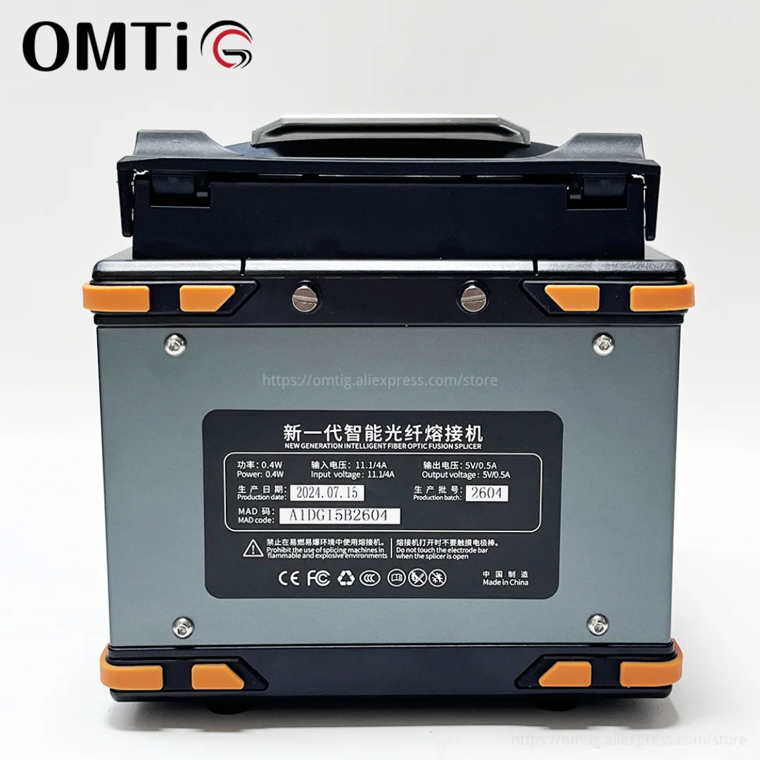 OMTiG 2024 New 6 Motors S5 Optical Fiber Fusion Splicer Welding Hine With High Precision Cleaver Touch Screen VFL OPM FC-6S Q1S