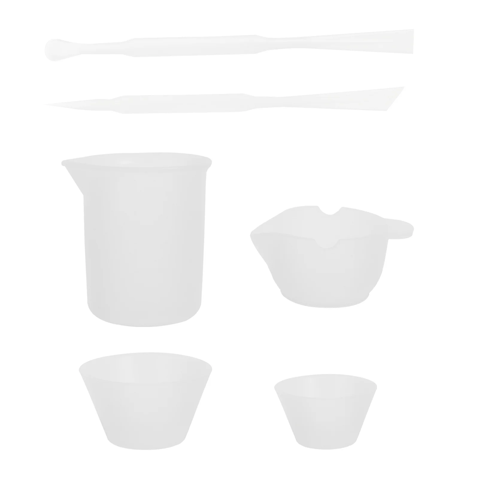 

100Ml Silicone Measuring Cups Tool Kit For Resin Mixing Stirring Pouring Epoxy Glue Making Device Craft Diy Supply Non-Stick