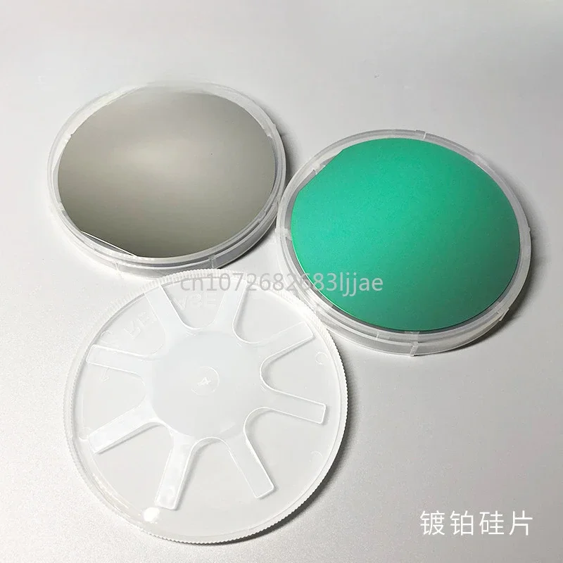 4-Inch Platinum-Plated Silicon Wafer PT111 Conductive Test Microelectronic Optoelectronics 150nm  Substrate