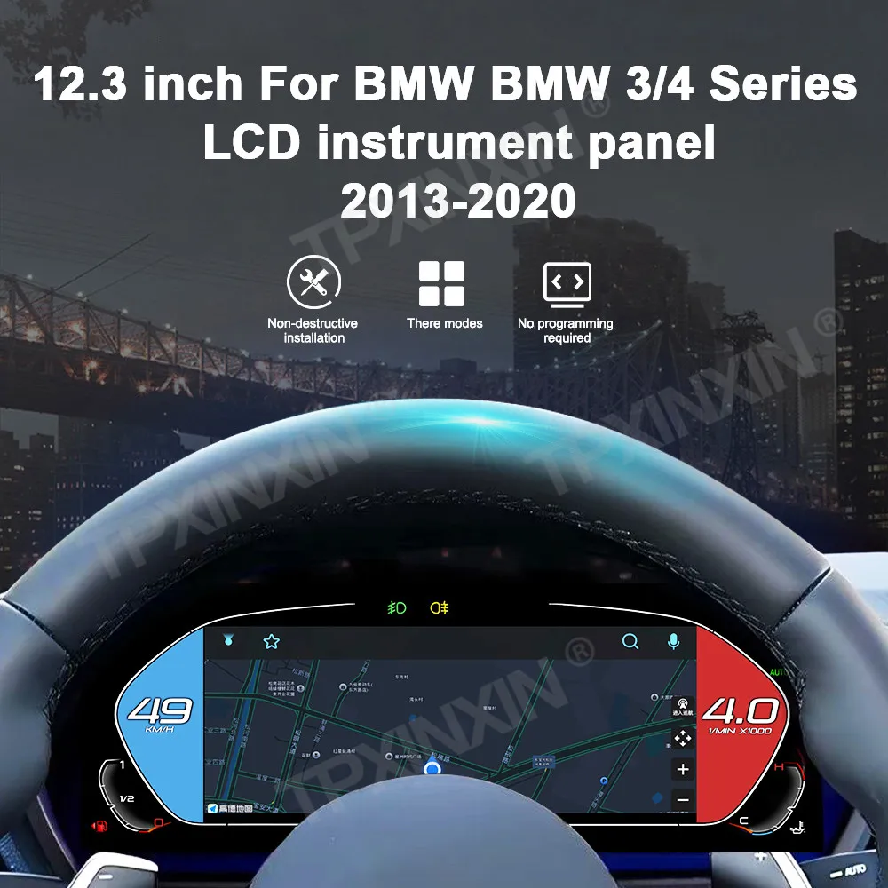 Car LCD Dashboard For BMW 3 4 series F30 F31 F32 F33 F36 2013-2020 Digital Cluster Instrument Panel Multifunctional Speedometer